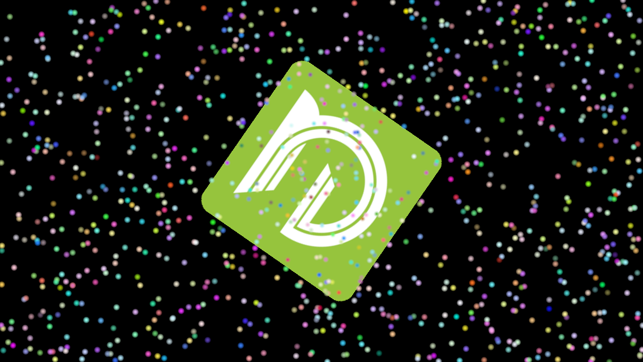 Current GrAIL apptest, with compute simulated particles and a rotating nCine logo